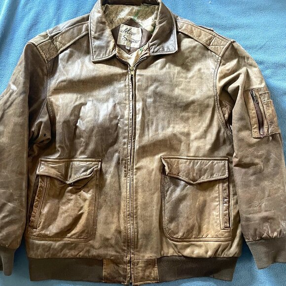 Vintage Marco Serafino Mens1XL Tall Leather Jacket - Picture 1 of 6